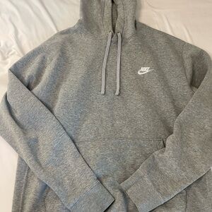 Nike Men's Heather Gray Pullover Hoodie